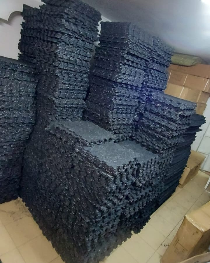 Rubber floor mat (interlocking gym mat .per square ⬛️ metre