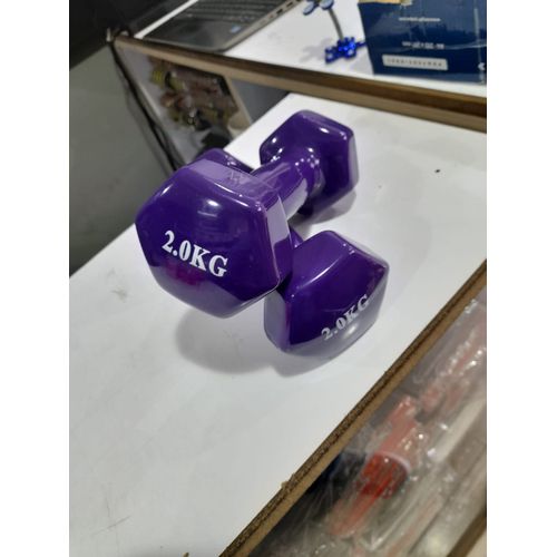 Rubber Coated Hex Dumbbells