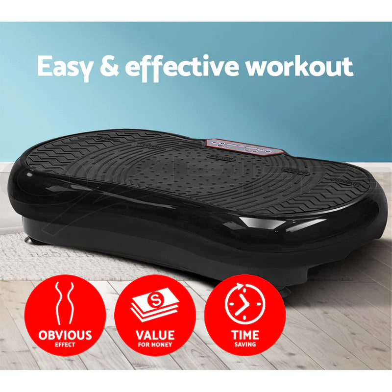 NEW Ultra Slim  Full Body Cardio Vibration Plate Exercise Machine, 5 Programs  WITH DETACHABLE BANDS