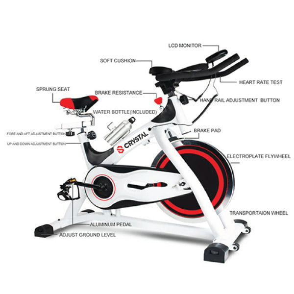 Crystal 2000 Spin Bike Gymfit supplies